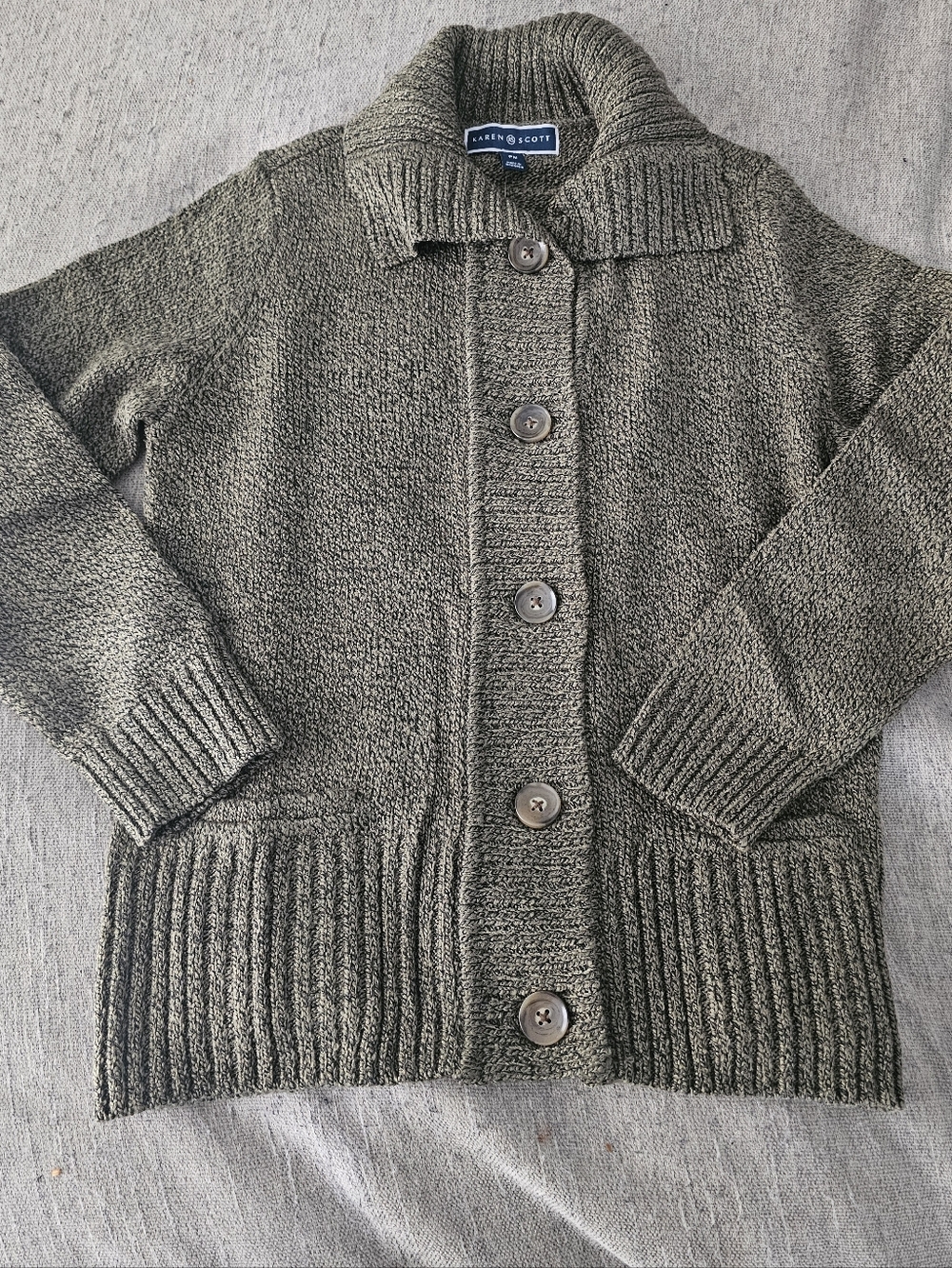 Karen Scott Button Cardigan